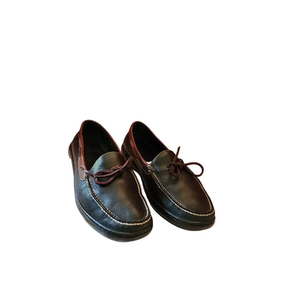 COLE HAAN MOCCASIN LOAFER C08940 BROWN LEATHER SIZE 12 M